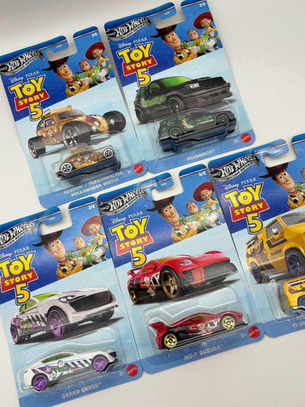 2026 Hot Wheels Silver Series Disney Pixar Toy Story 5 Series, FULL SET of 5 NEW